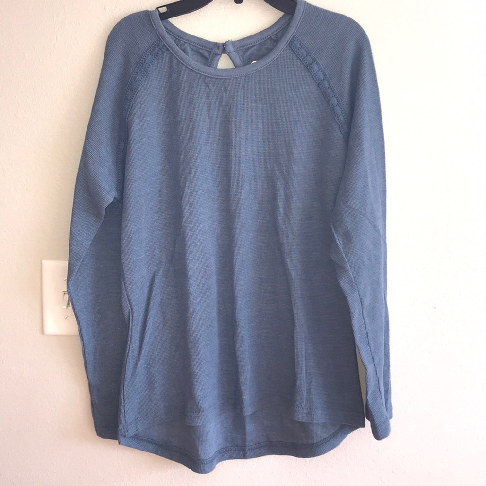 Nina Capri blue long sleeve tunic M